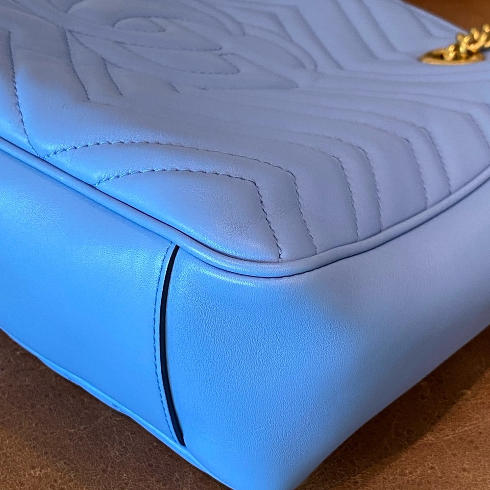 Gucci GG Marmont Chain Tote Matelasse Leather - Picture 12 of 15